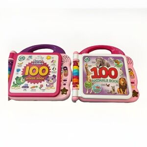 Leap Frog Learning Friends Scout & Violet 100 Words Electronic Book Lot Of 2